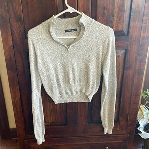Brandy Melville Cream Cowl Neck Sweater